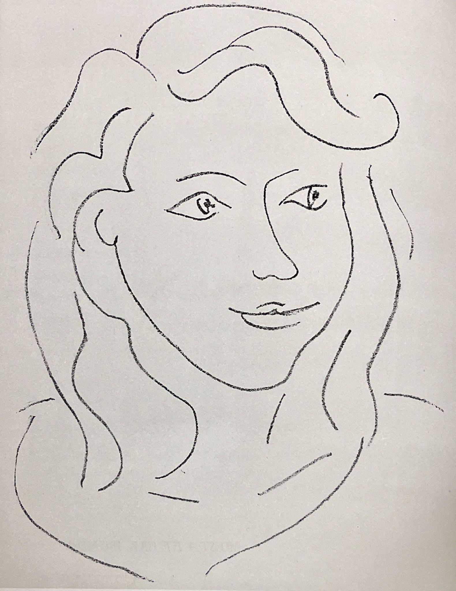 Henri Matisse Print - Matisse - "Fleurs du Mal XIV" (The Flowers of Evil) 1947 Offset Lithograph