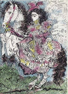 Picasso (after) - "10.3.59 VIII" (from Toros y Toreros) 1961 Colored Lithograph