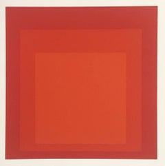 Josef Albers - «Sentinel» (Homenaje al cuadrado), 1968. Serigrafía a color