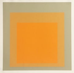 Josef Albers - « Solstice » (Hommage au carré), 1970, sérigraphie en couleurs