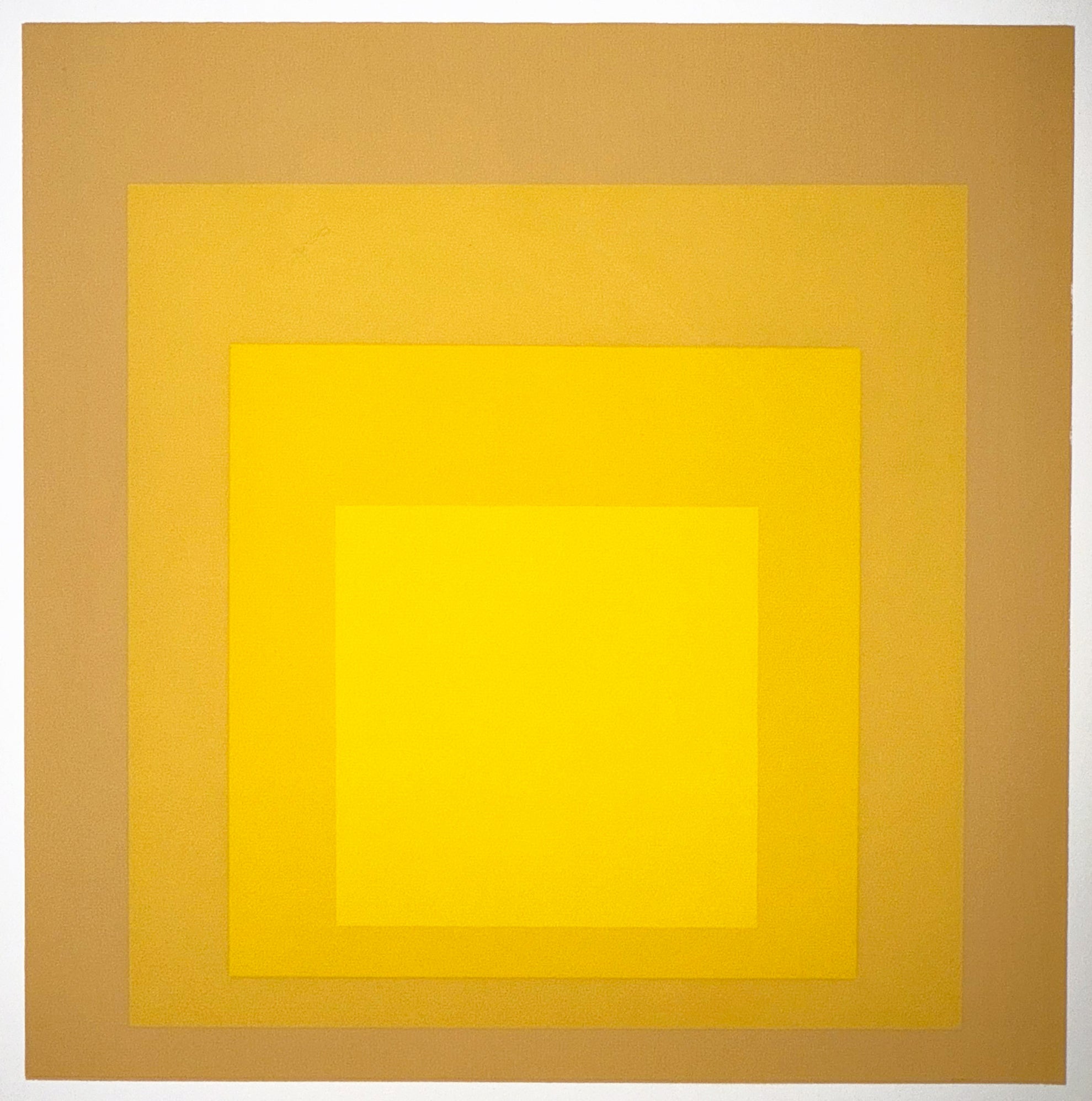 Josef Albers - "Omaggio al quadrato II" 1964, serigrafia a colori