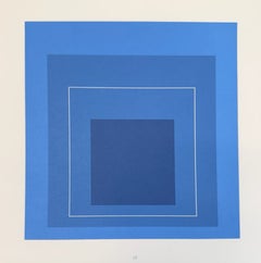 Josef Albers - Untitled from "White Line Squares" (1966) Colored Lithograph