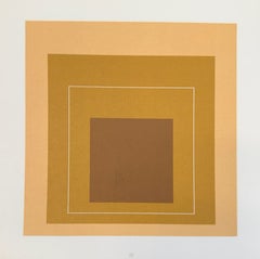 Josef Albers - Untitled from "White Line Squares" (1966) Colored Lithograph