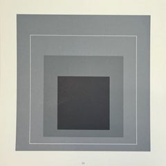 Josef Albers - Untitled from "White Line Squares" (1966) Colored Lithograph