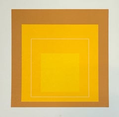 Josef Albers - Untitled from "White Line Squares" (1966) Colored Lithograph