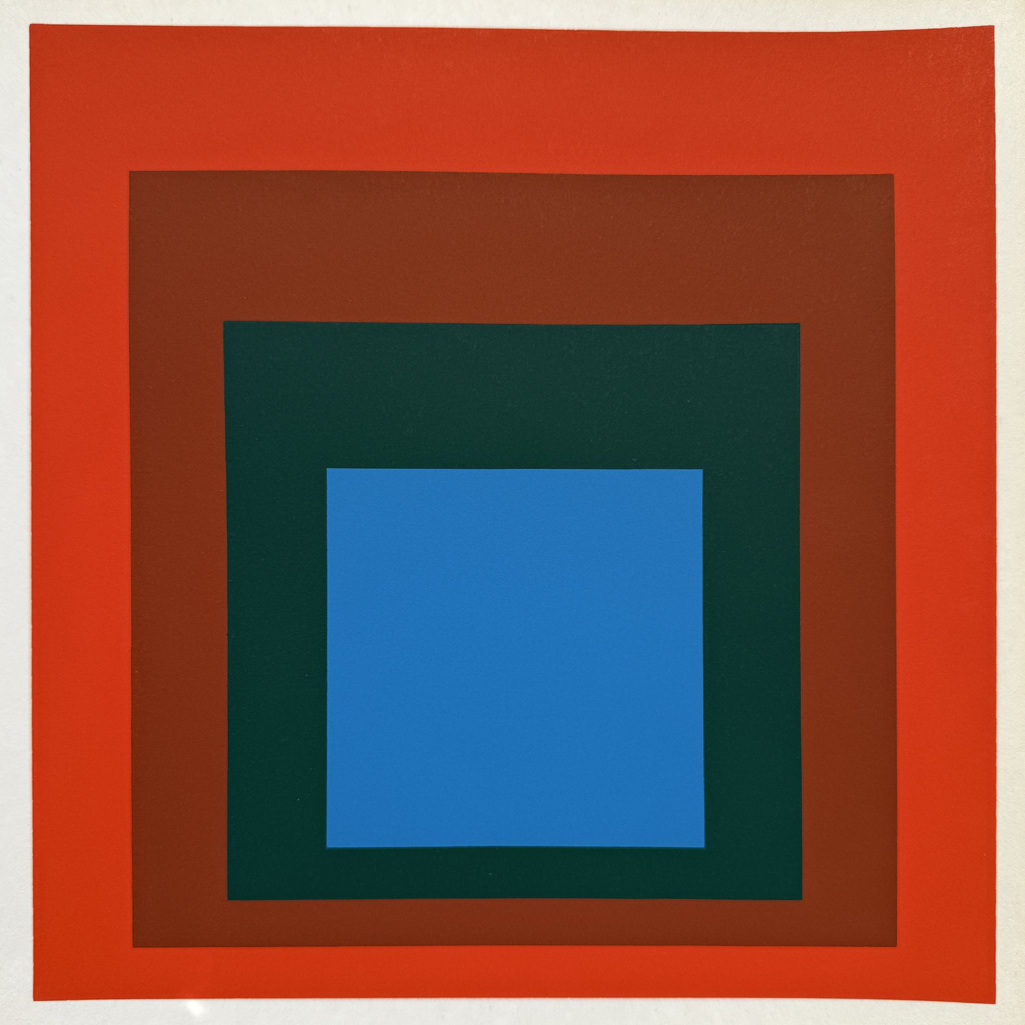 Untitled from "Josef Albers im Landesmuseum Münster" (1977) Silkscreen in Colors