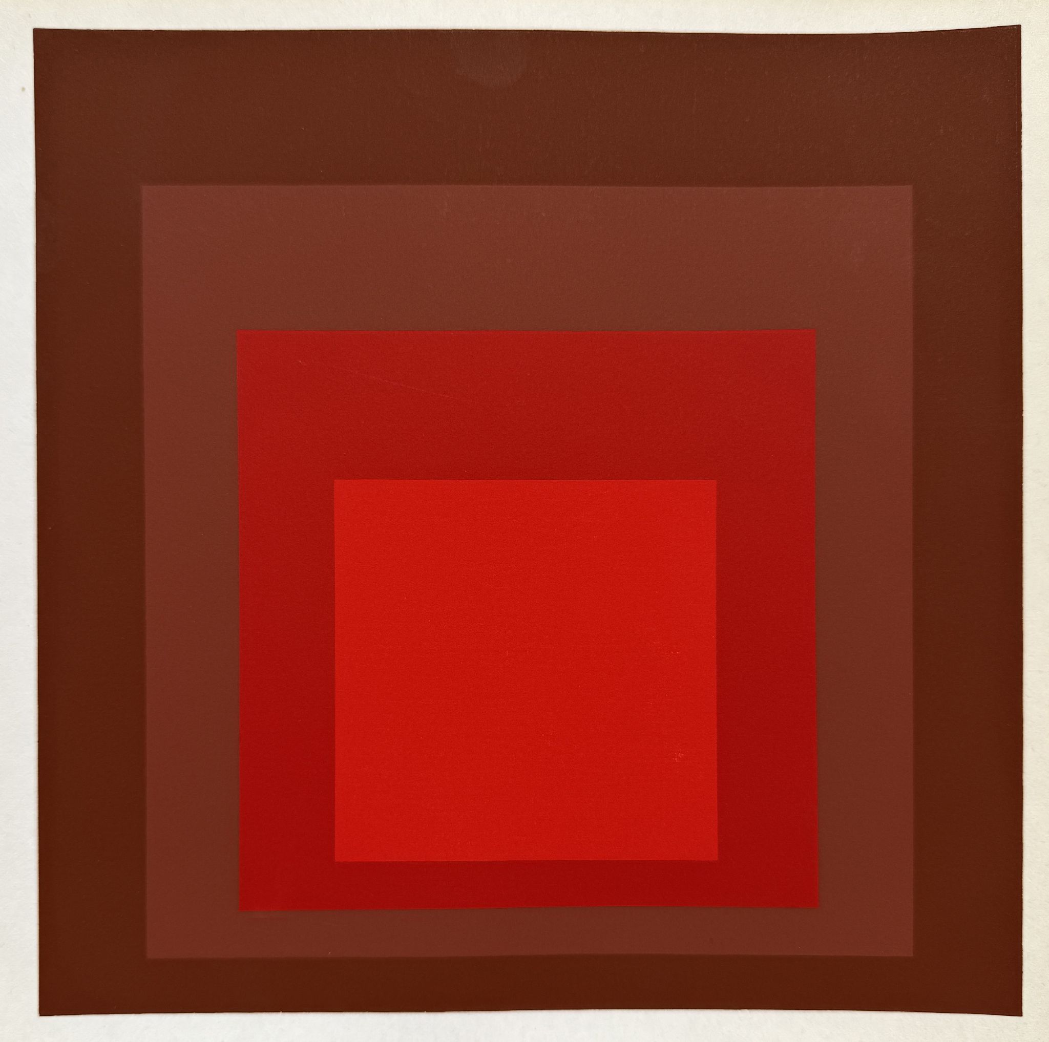 Sans titre, tiré de « Josef Albers im Landesmuseum Münster » (1977) – Sérigraphie en couleurs