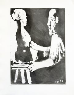 Picasso - «Sculpteur au Travail» (Escultor trabajando) (de «Sable Mouvant») 1964-65