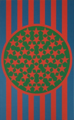 Indiana - "Flag" 1968 (Banner, Multiples Calendar 1969) Silkscreen in Color