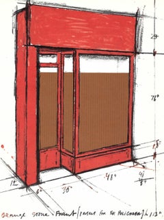 Christo - "Orange Store Front" Lithograph from the Redfern Gallery (1964)