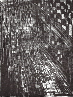 Vieira da Silva - Lithographie sans titre de la galerie Redfern (1964)