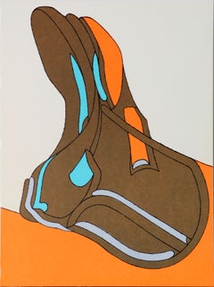 Herve Telemaque - Litografia a colori senza titolo della Redfern Gallery (1979)