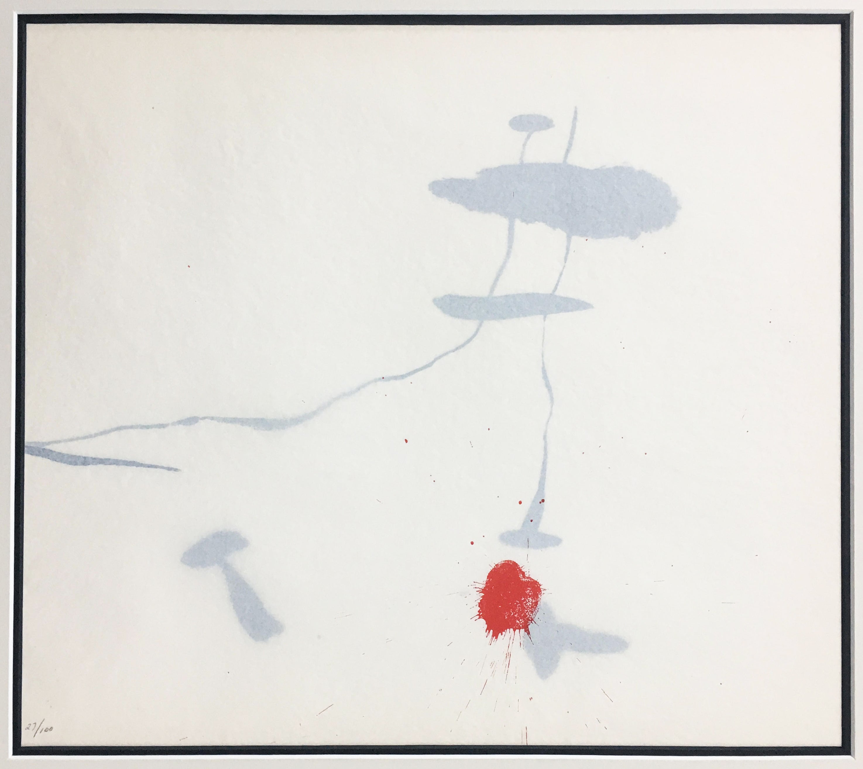 Unbetitelte Farblithografie von Joan Miró, limitierte Auflage, 1963