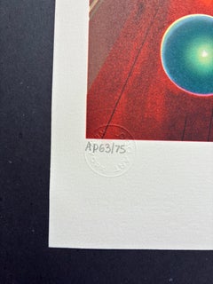 Ferjo - "Cubist Room" (2000) Hand Signed, Lithograph in colors on paper