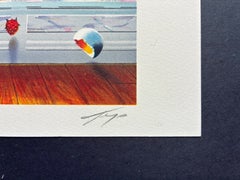 Ferjo - "Red Room" (2000) Hand Signed, Lithograph in colors on paper