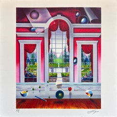Ferjo - "Red Room" (2000) Hand Signed, Lithograph in colors on paper