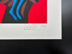 Mark Kostabi - « Heartshare » (1993) Sérigraphie en couleurs sur papier, édition limitée