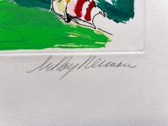 Leroy Neiman - "Football 1" Color Etching on Paper, Signed Limited Edition, 1972