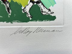 Leroy Neiman - "Football 3" Color Etching on Paper, Signed Limited Edition, 1972