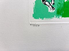 Leroy Neiman - "Football 4" Color Etching on Paper, Signed Limited Edition, 1972