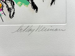 Leroy Neiman - "Football 6" Color Etching on Paper, Signed Limited Edition, 1972
