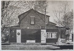 John Baeder - "Casa con roulotte" (1979) Incisione originale su carta, firmata