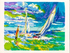 Jay Woose - «Escena de un velero», serigrafía sobre papel