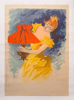Jules Chéret – „Saxoleine“ (1891) Original-Lithografie auf Papier