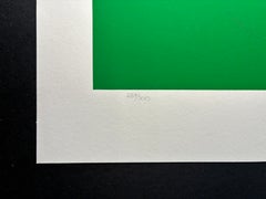 Gisela Beke - "Bauhaus" (Red and Green) Original serigraph on paper, 1979