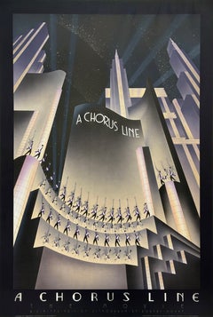 Robert Hoppe - "A Chorus Line" (1987) Limited edition lithograph