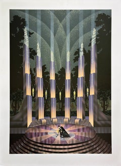 Robert Hoppe - "Nocturne" (1987) Hand signed, Lithograph in colors on paper