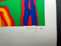 Jacques Soisson - "Griffle Galeie" (1975) Signed serigraph in colors on paper