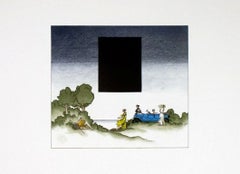 Henry Pearson - « Le Jugement de Pâris avec une Lagonda de 1924 » (1980) Lithographie signée