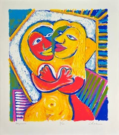 Chae Tong-Yull - "Honeymooners" Screenprint in colors, Signed limited edition