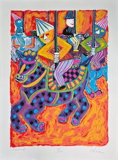 Chae Tong-Yull - "Carrousel" Screenprint in colors, Signed limited edition