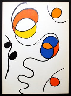 Alexander Calder - Opera astratta senza titolo tratta da "Derrière le Miroir" (1963) Litografia