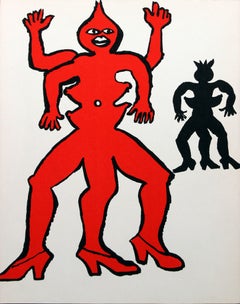 Alexander Calder - "Three Legs" (1963) Litografia tratta da *Derrière le Miroir*
