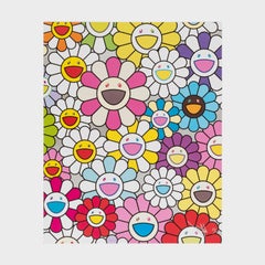 Un piccolo dipinto di fiori: rosa, viola e tanti altri colori