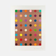 Carvacrol Damien Hirst Spot Print Glitter Limited Edition Framed Print