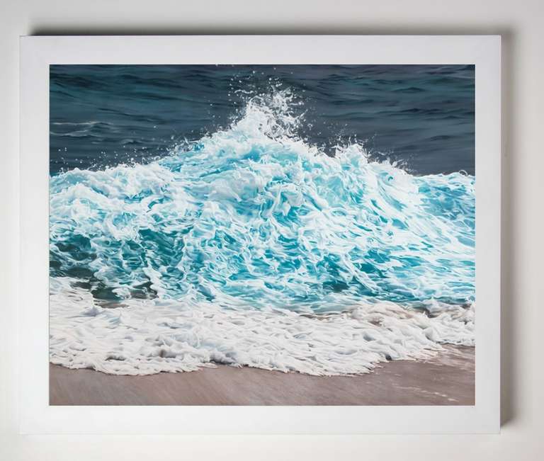 This price and size includes the frame. Framing options are: white, black, natural and aluminum. Please contact the gallery for pricing of unframed prints and to choose your frame. Limited edition giclee print on Hahnemuehle paper. Arrives with a