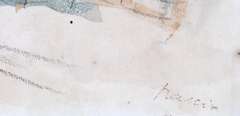 Aquarell von Jules Pascin: „Le Seuil de Porte“, Kuba, ca. 1917