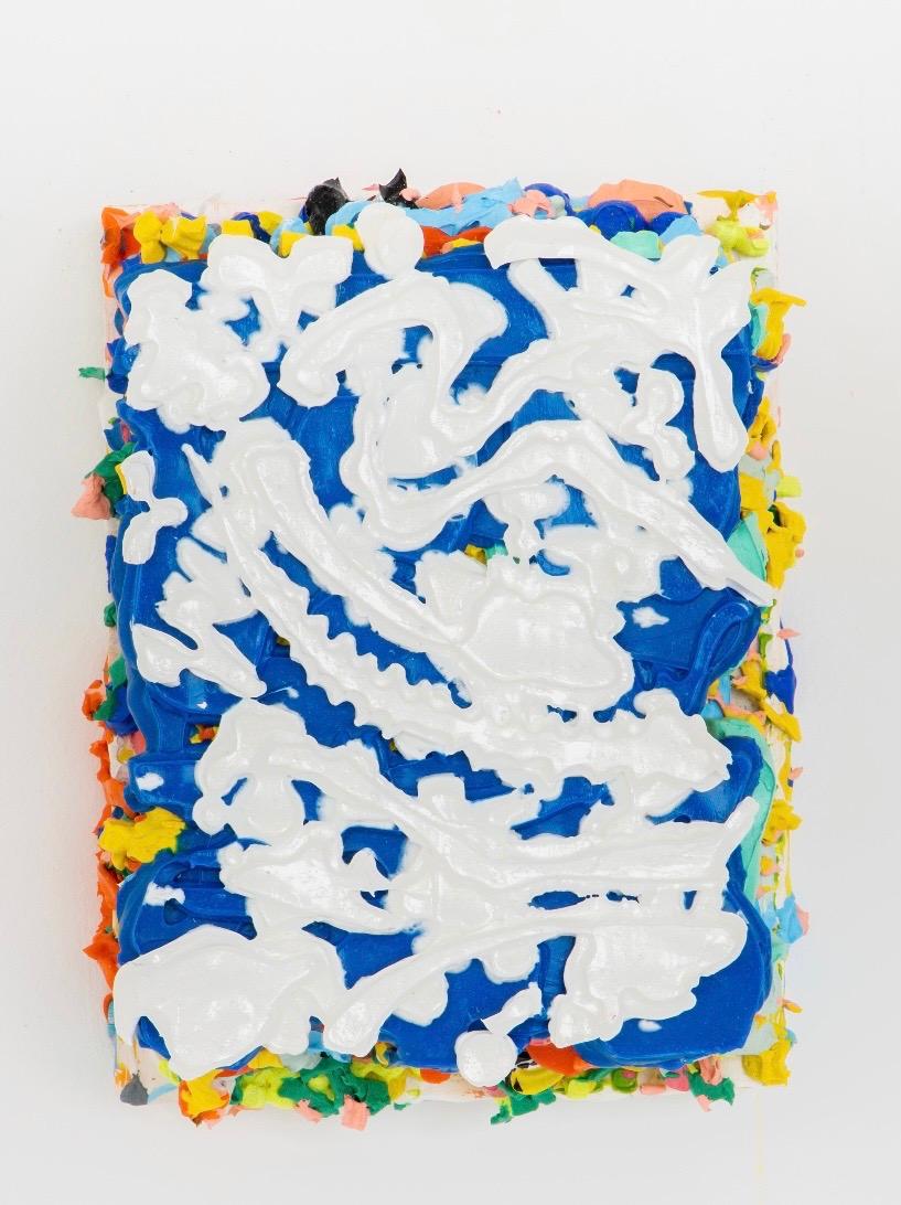 Sander Reijgers, Sans titre, Acrylique sur Panneau, 2019 - Gris Abstract Painting par Sander Reijgers 