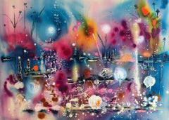 Beauty of the fading light. Acrylic on canvas. By Racheal Dalzell