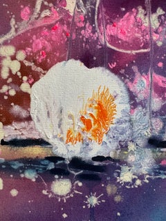 Beauty of the fading light. Acrylic on canvas. By Racheal Dalzell