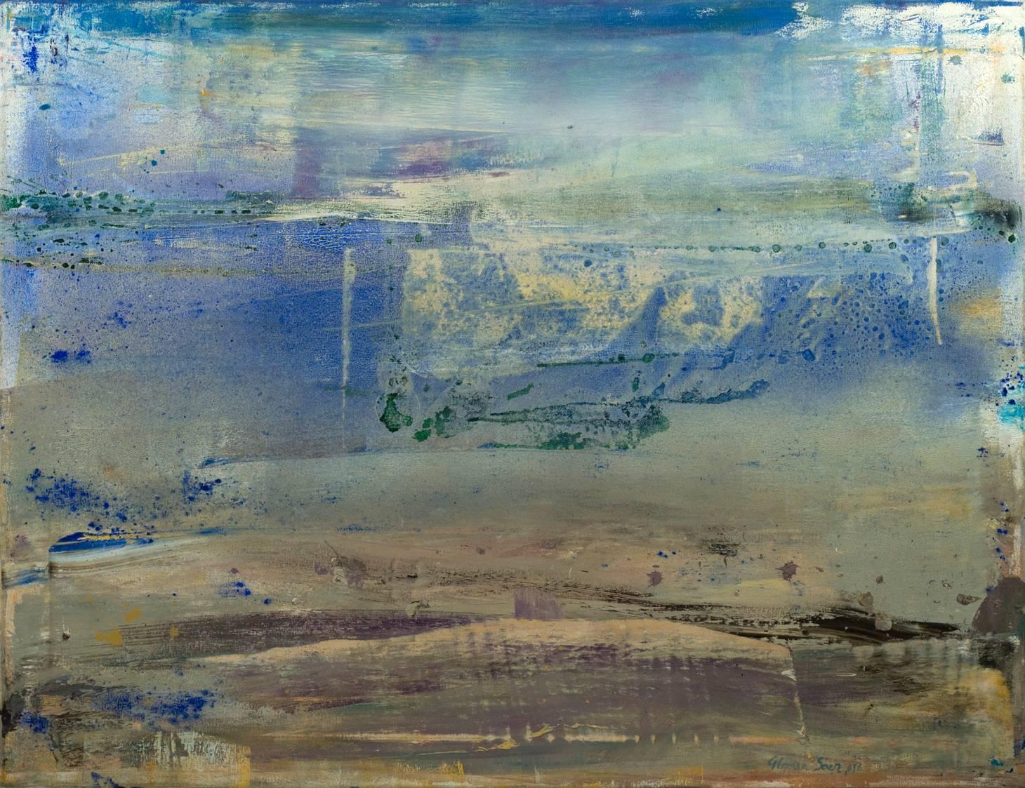 Gloria Sáez Landscape Painting – Gloria Saez, Carihuela, Ölgemälde auf Leinwand, 2016