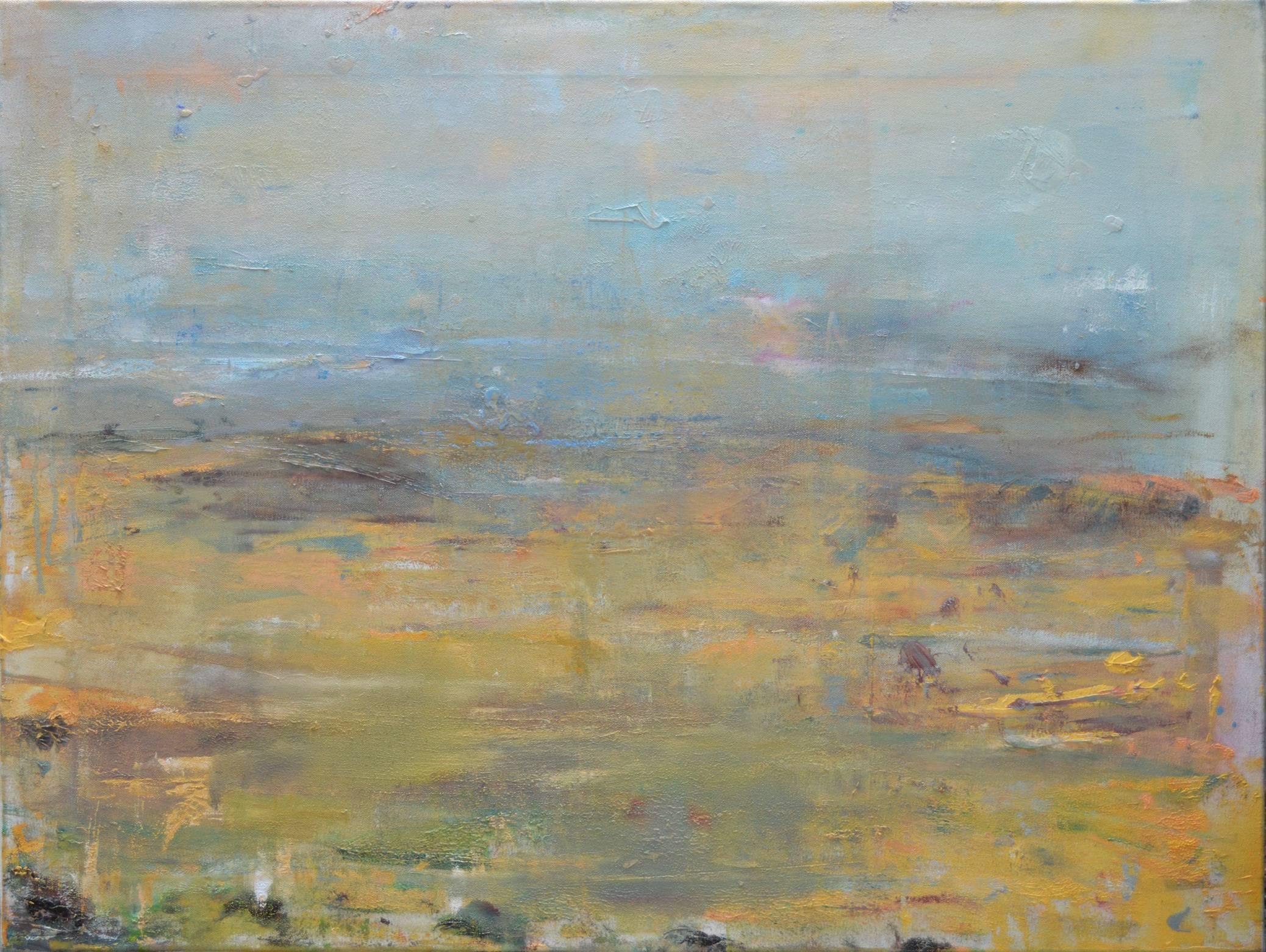 Gloria Sáez Landscape Painting - Gloria Saez, "Valle Ambles - Ambles Valley", Oil on canvas, 2017
