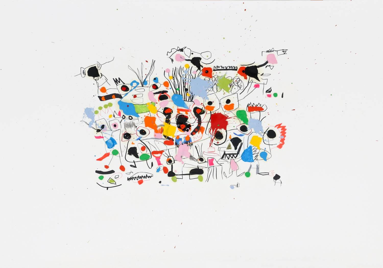 Der 1971 geborene spanische Künstler Xavi Carbonell malt als Erwachsener aktiv wie ein Kind und lässt alle seine Werke "ohne Titel", damit jeder Betrachter seine eigene Geschichte erfinden kann.  Das Ergebnis ist ein unterhaltsames, frisches und