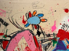 Xavi Carbonell, Sans titre, technique mixte sur toile encadrée, 2025