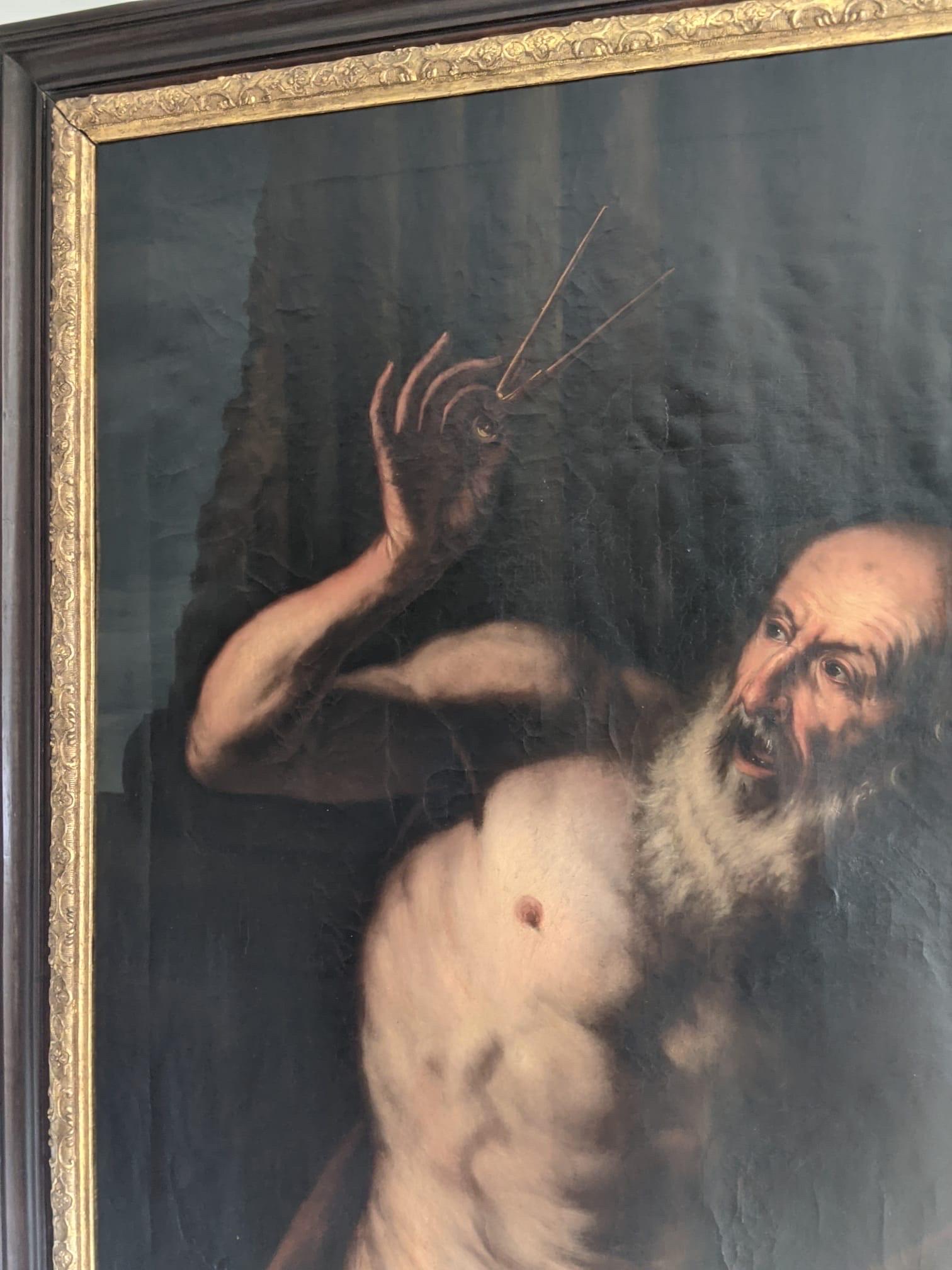 Euklid Philosopher, Portrait of a Man, Old Master Painting, Baroque Art For Sale 10