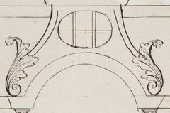 Italian School, Late 17th Century, Design for an Arched Portal, Pen and Ink